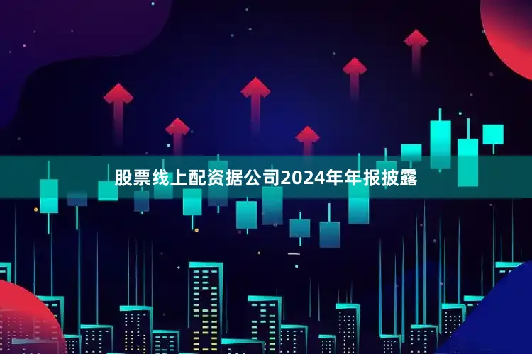 股票线上配资　　据公司2024年年报披露